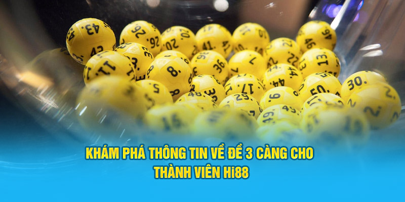 Khám Phá Thông Tin Về Đề 3 Càng Cho Thành Viên Hi88 - hình ảnh - hrbswowws.top Khám Phá Thông Tin Về Đề 3 Càng Cho Thành Viên Hi88 - hình ảnh - hrbswowws.top